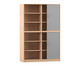 Flexeo® Rollladenschrank 12 Fächer Mittelwand 2 Türen Breite 126 4 cm 3