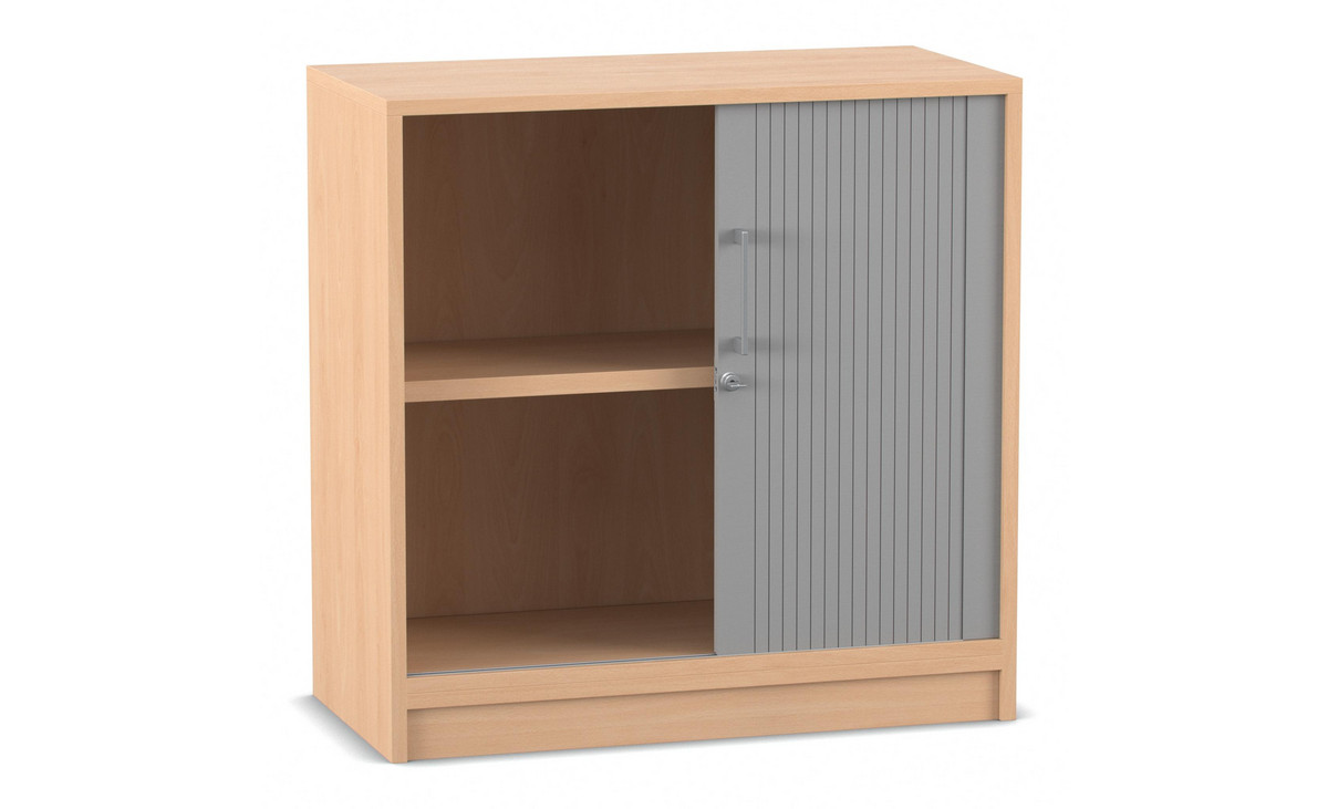 Flexeo® Rollladenschrank, 2 Fächer = 2 Ordnerhöhen