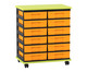 Flexeo® Fahrbares Containersystem mit Ablage 12 kleine Boxen 4