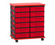 Flexeo® Fahrbares Containersystem mit Ablage 12 kleine Boxen 3