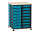 Flexeo® Fahrbares Containersystem mit Ablage 32 kleine Boxen 7