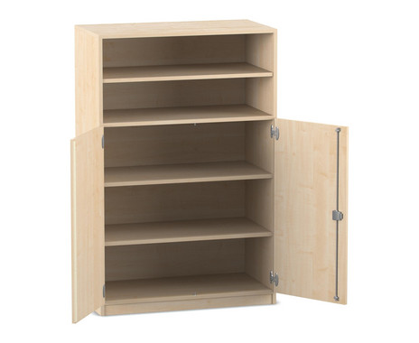 Flexeo® Schrank 5 Fächer 2 Halbtüren Breite 94 4 cm