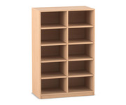 Flexeo® Bibliotheksregal 40 Fächer mittelhoch Breite 94 4 cm 1