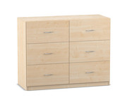 Flexeo® Schrank 6 große Schubladen Breite 126 4 cm 1