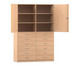 Flexeo® Schrank 12 große Schubladen 6 Fächer Mittelwand 2 Türen 1