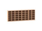 Flexeo® Bibliotheksregal 40 Fächer mittelhoch Breite 377 6 cm
