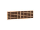 Flexeo® Bibliotheksregal 40 Fächer mittelhoch Breite 505 6 cm