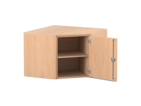 Flexeo® Eckschrank, 2 Fächer, 1 Tür