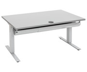 Flexeo® Schreibtisch höhenverstellbar B x T: 140 x 80 cm 2