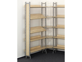 Abschlussblende für Bücherregal