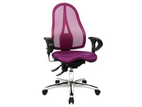 Bürostuhl „air comfort“ mit Teppichbodenrollen