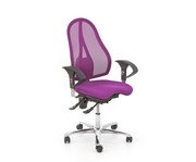 Bürostuhl air comfort mit Teppichbodenrollen 6