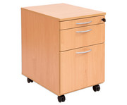 Flexeo® Schreibtisch Container mit 3 Schubladen 1