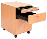 Flexeo® Schreibtisch Container mit 3 Schubladen 3