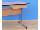 Lehrertisch C Fuß mit abschließbarer Schublade