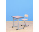 Einer Schülertisch mit L Fuß höhenverstellbar mit Ablage 2