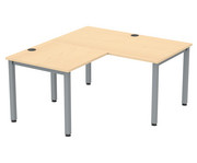 Flexeo® Schreibtisch (Breite 140 cm) mit Anbau 2