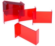 Geometriespiegel rot 4