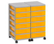 Flexeo® Container System 2 Reihen 12 kleine Boxen 2