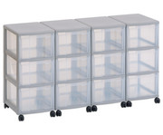 Flexeo® Container System 4 Reihen 12 große Boxen 1