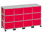 Flexeo® Container System 4 Reihen 12 große Boxen 3