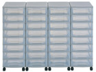 Flexeo® Container System 4 Reihen 32 kleine Boxen