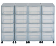 Flexeo® Container System 4 Reihen 16 große Boxen 1