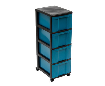 Betzold Rollcontainer 4 große Boxen aus biobasiertem treeNside Material