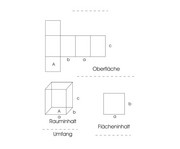 Betzold Geometriesatz Körper und Netze mit Kopiervorlagen 3