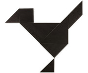 Betzold Riesen Tangram Teile aus Kunststoff schwarz in Box 1