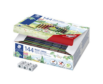 STAEDTLER Noris® colour Buntstifte Klassenpackung inkl Spitzer 144 Stück