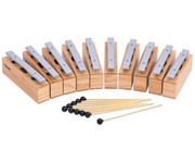 Betzold 10 Alt Klangbausteine und 10 Schlägel Aluminium 1