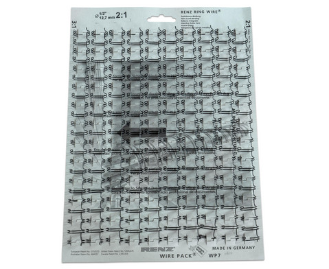 RECO Systems Drahtkamm A4 - 100 Stück 9.5mm Binderücken Schwarz