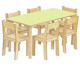 Betzold Baccus mit Rechtecktisch 7 tlg B x T x H: 120 x 60 x 40 cm 1