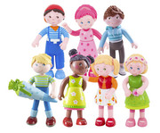 HABA Little Friends Biegepuppen 7 teilig 1
