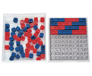 DICK System Steckwürfel Multibox rot/blau 100 Stück 2