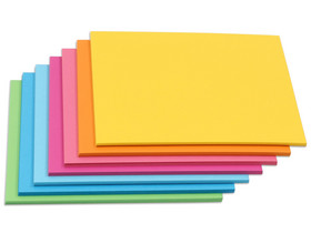 Tonpapier, 130 g/m², 50 x 70 cm, 70 Bogen, 7 Farben