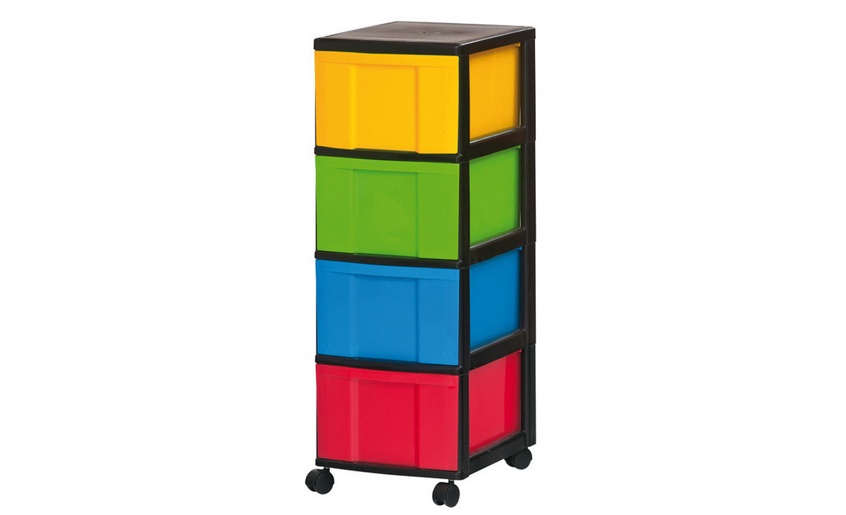 Betzold Rollcontainer, 4 große Boxen