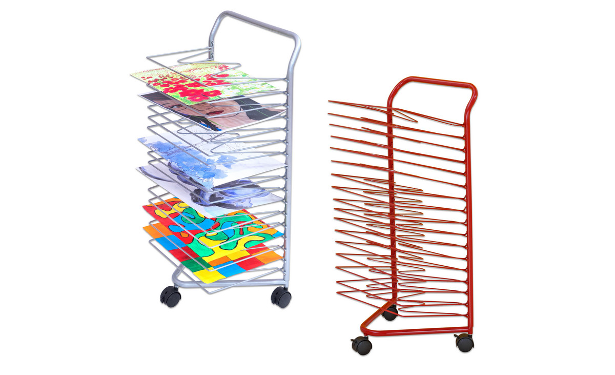 Betzold Trocknungswagen, silber oder rot