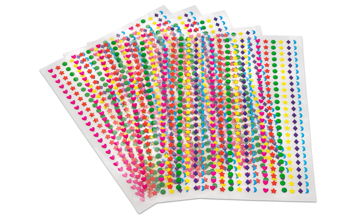 3-D-Sticker, 2150 Stück