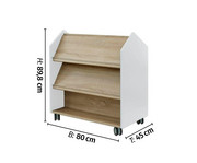 EduCasa Wendebibliothek fahrbar 2