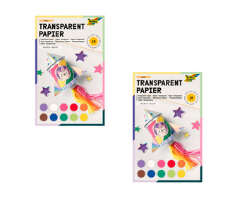 Transparentpapier 42 g/m² 23 x 30 cm 20 Blatt 10 Farben