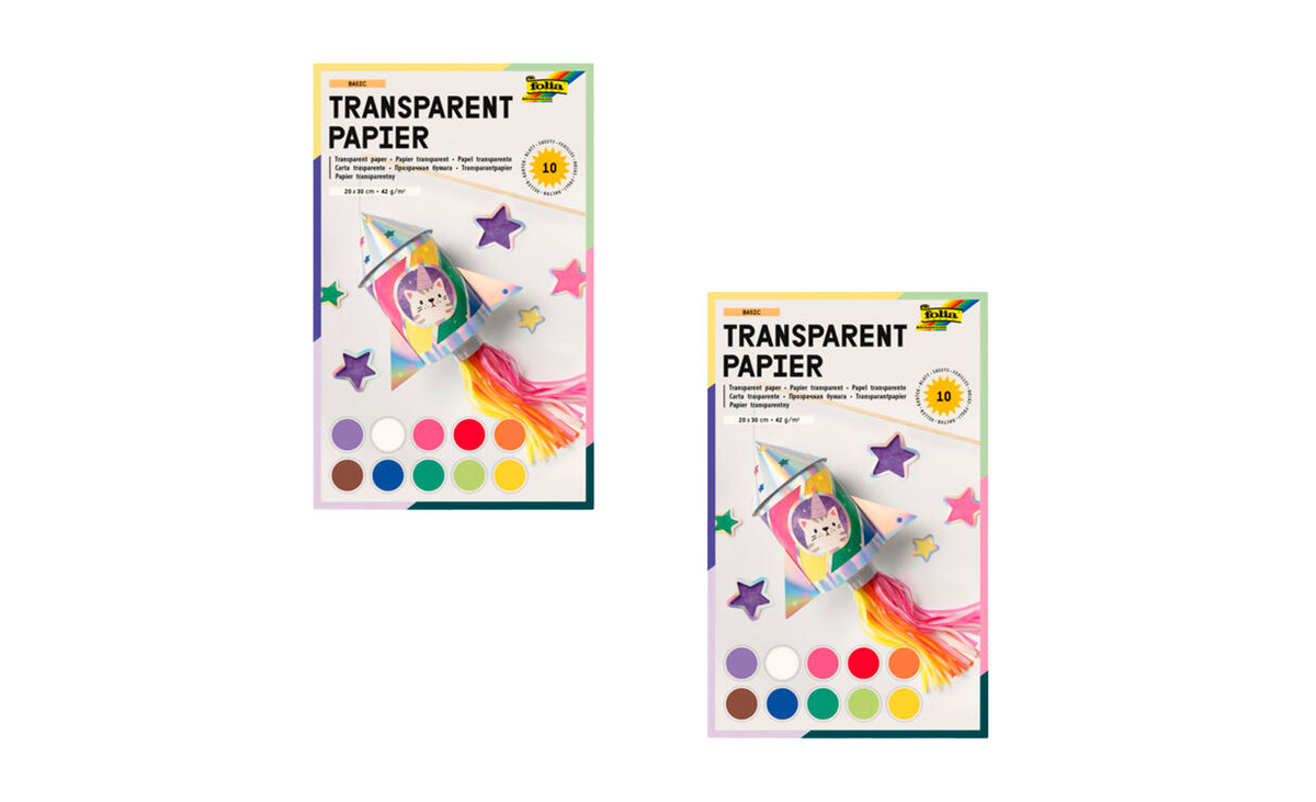 Transparentpapier, 42 g/m², 23 x 30 cm, 20 Blatt