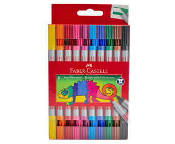 FABER CASTELL Doppelfasermaler im Karton 10 Stück