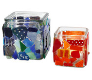 Windlichter-Set aus Glas, 12 Stück - betzold.at