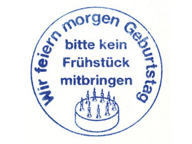 Betzold Stempel „Wir feiern Geburtstag“, 5 Stück