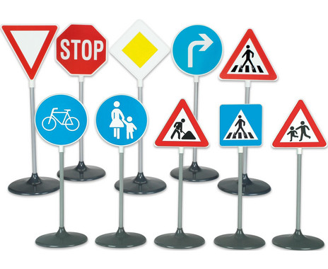 Sicher im Straßenverkehr - Verkehrszeichen-Set
