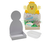 Kartonfiguren mit Aussaatbehälter 1