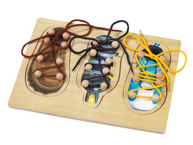 Betzold Fädelschuhe, geschnitten