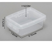 Betzold Aufbewahrungsbox 4 2 x 11 4 x 8 4 cm transparent weiß 2